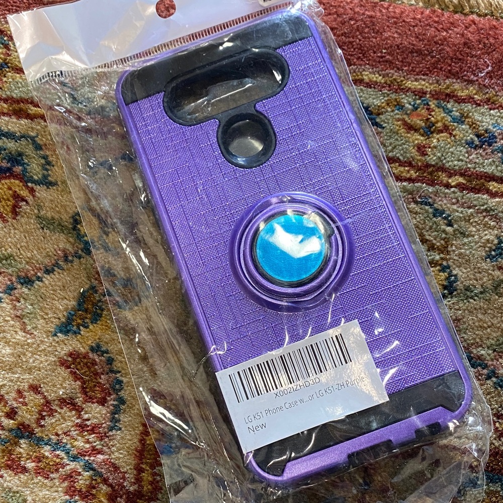 LG Purple Case with Rotating Stand